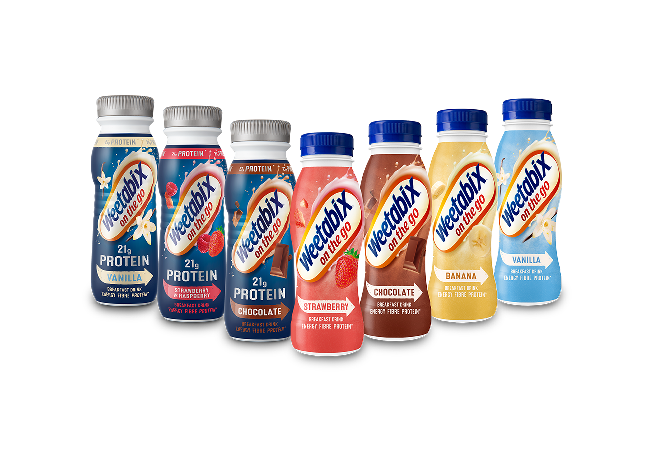 On the go Protein Weetabix Cereals