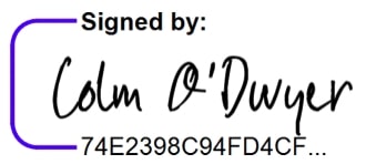 Colm's Signature
